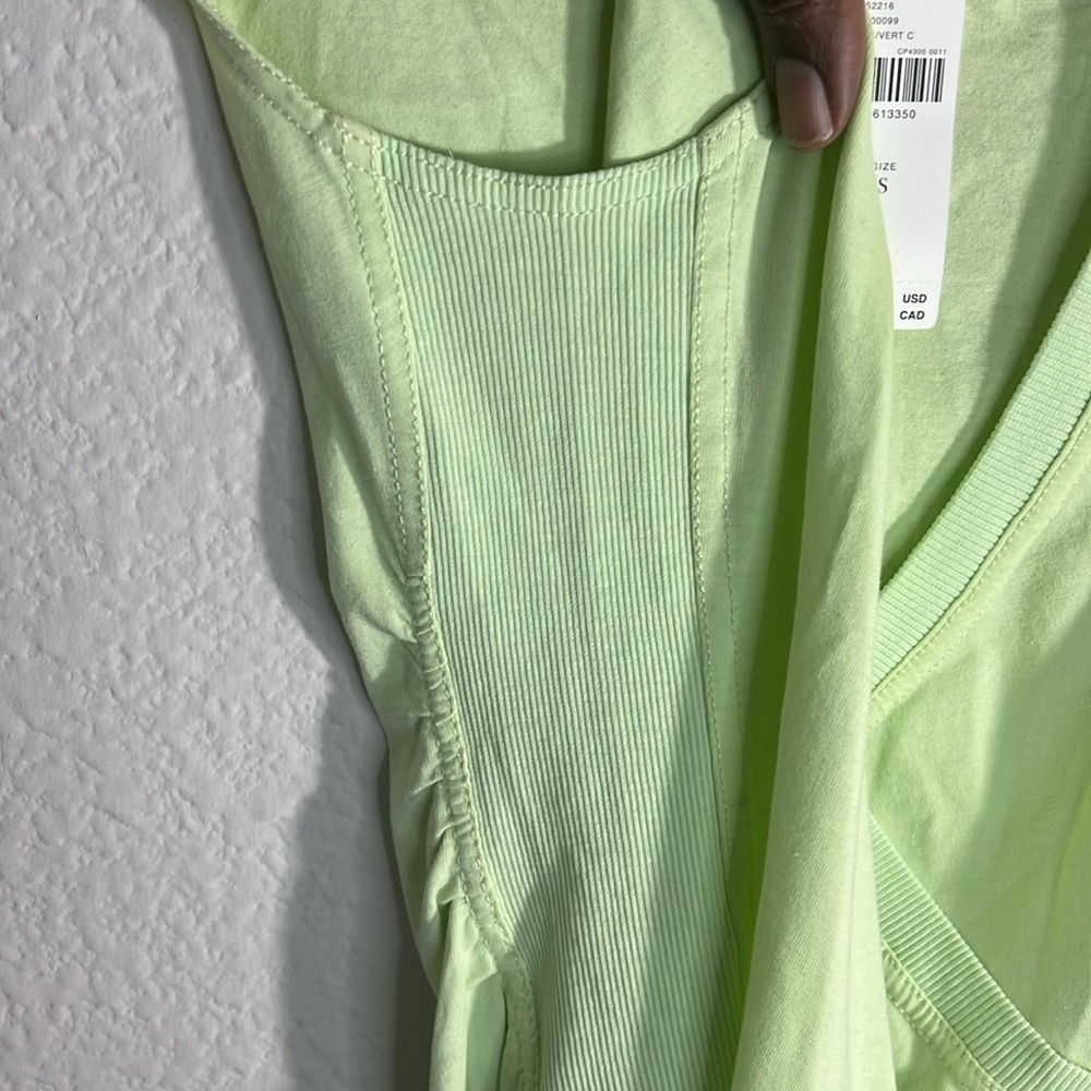 Anthropologie women’s mini dress Daily Practice V-Neck cotton NWT summer vacay - Picture 14 of 16